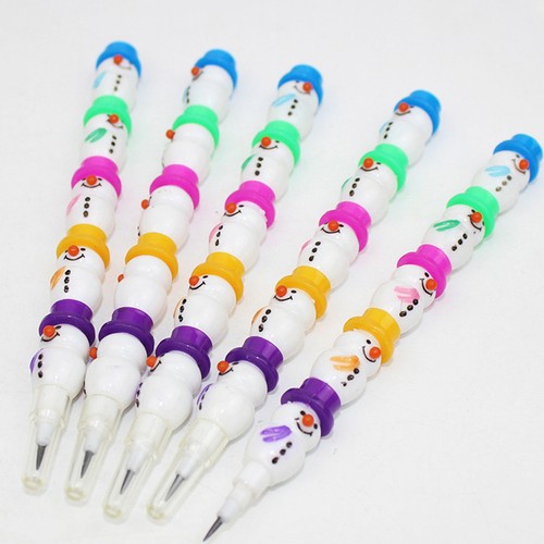 Pcs snowman stackable pencil - 5,