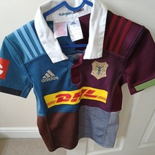 kids Harlequins Rugby 150th Anniversary Home Shirt 2016/2017 - Adidas 9-10 years