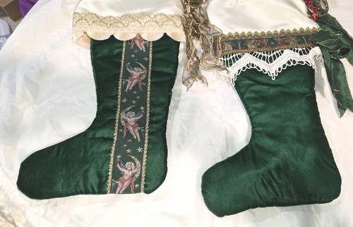 Vintage christmas stockings - vintage,