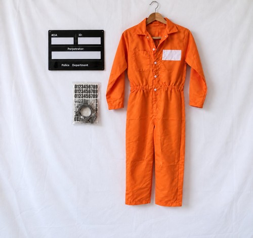 Kids prisoner costume orange - prisoner,