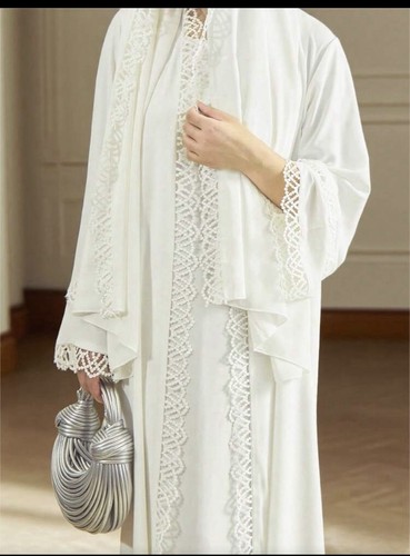 4pcs set lace - lace, abaya