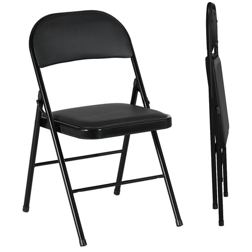 Homcom metal folding chairs - homcom,