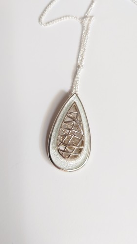 Sterling silver necklace with - necklace,