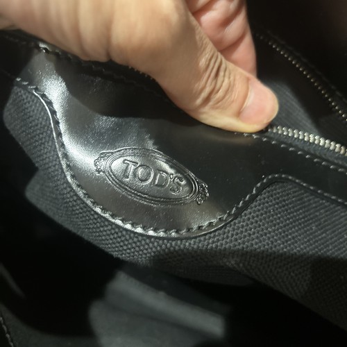 Tod black patent - black,