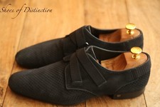 Louis Vuitton Blue Nubuck Silver Buckle Loafers Shoes Men's UK 7 US 8 EU 41