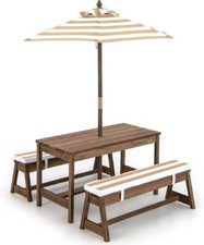 Kids Wooden Picnic Table Set