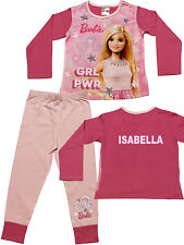 Barbie Girls Pyjamas Sleepwear Ages 3-4 & 7-8 Years – Personalisation Available