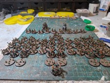 Epic 40k Feral Ork Warband - Approximately 100Pts  (painted Vanguard Miniatures)