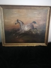 STUNNING GALOPPING HORSE OIL