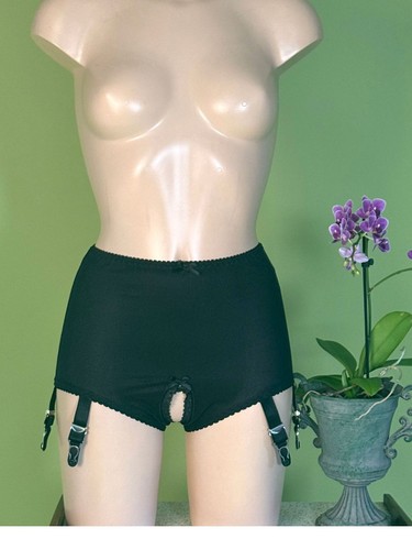 Black overt panty girdle 033 - black,