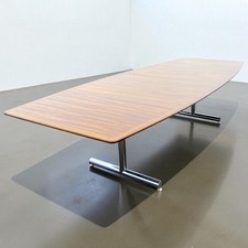 Pieff Tavola 10 ft Rosewood & Chrome Very Large Table Tim Bates 1970s Modernist