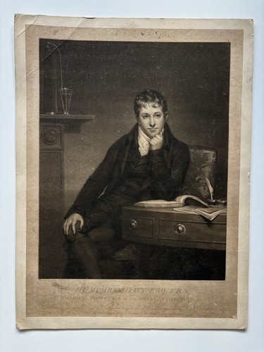 Antique mezzotint engraving - mezzotint,
