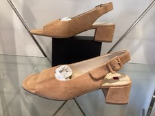 Hogl Slingback Suede Peek Toe
