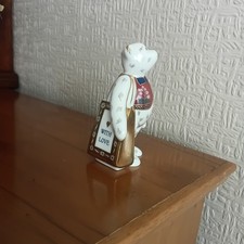 ROYAL CROWN DERBY BEAR  "WITH LOVE" HANDPAINTED  2003 Miniature Bear Collection 