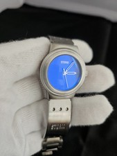 Storm Ladies Quartz Watch WORKING Stainless Steel Bracelet Blue Dial 30mm Case