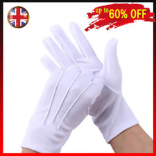 White formal short gloves - white,