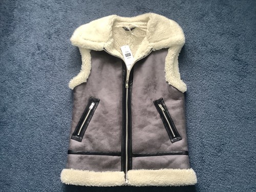 Faux sheepskin gilet uk - ,