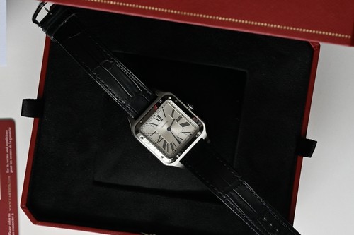 Cartier santos silver men - santos, men's