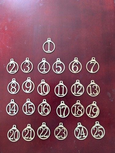 Advents calendar wooden