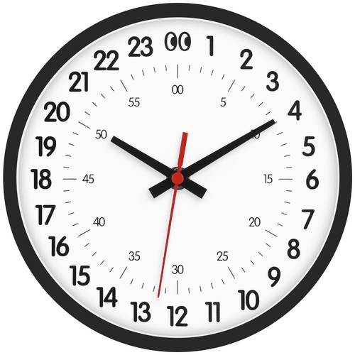 Hour wall clocks - 24,