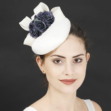 Women's White Retro Pillbox