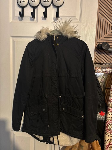 Fur trim parker - parker, coat