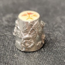 #255.  Pewter Thimble with a