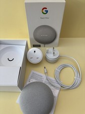 Google Nest Mini (2nd Generation) Smart Speaker  Chalk with Smart Socket TP24