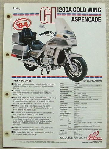 Honda gl1200a gold - gl1200a, wing