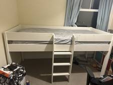 Stompa Mid Sleeper Bed Frame Ladder and Shelf Only No Mattress