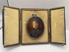 Miniature portrait painting of