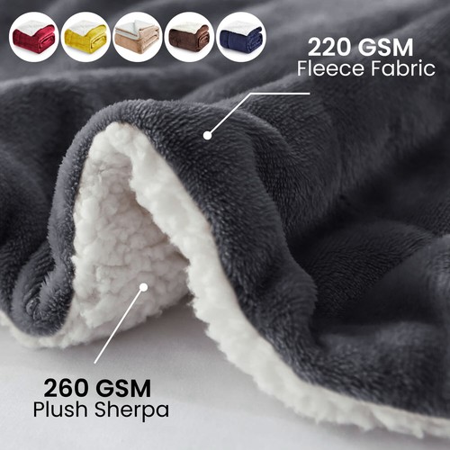 Reversible sherpa fleece - reversible,