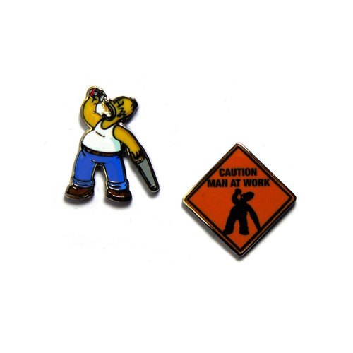 Homer caution man - caution, at