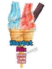 Ice cream van sticker Sherbet