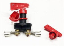 12 Volt Motorcycle Car Van Flat Battery Isolator & 2 Ring Connectors Terminals