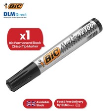 BIC Marking 2300 Black Permanent Marker - Chisel Tip Pen for Schools