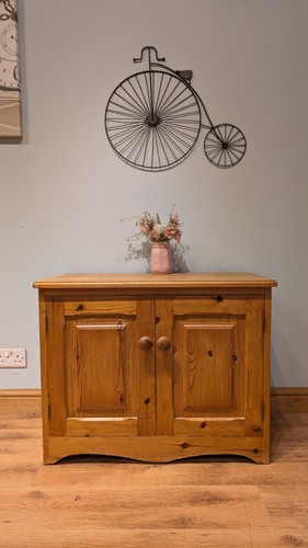 Small pine cupboard cabinet - cupboard,