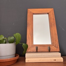 wooden pub wall mirror 16" x