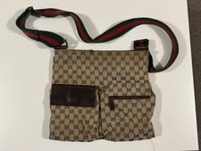 Vintage Gucci GG Canvas Web Sherry Line Shoulder Bag 169937