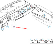 BMW 3 E90 Right Dashboard Trim