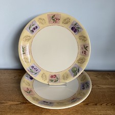 M&S Marks & Spencer Wild Fruits 28cm Dinner Plates X2 (3 Pairs available)