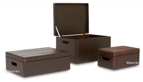 Large wooden brown - storage, box