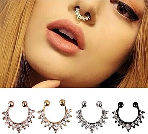 Fake ring septum - fake, piercing