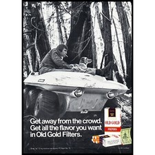 1971 Old Gold Cigarettes Chaparral 6x6 Amphibious ATV Vintage Print Ad Photo