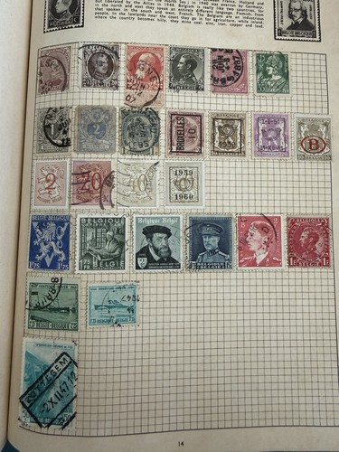Belgium vintage stamp - belgium,
