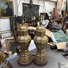 Large pair table lamps - pair,