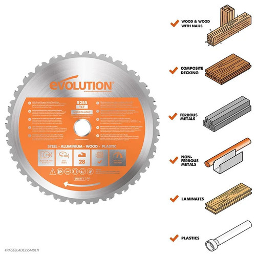 Evolution 255mm multi material - evolution,