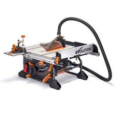 Evolution R255TBL+  Jobsite Table Saw Multi-material Blade & Fine Wood Blade