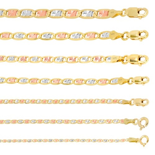 14k solid yellow rose white - 14k,