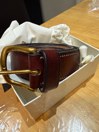 Men brown leather - brown, belt